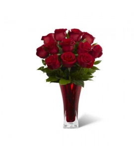 The in Love with Red Roses Bouquet The in Love with Red Roses Bouquet